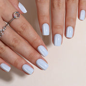 Blueberry milk — Light Blue Press On Nails