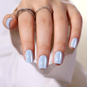 Blueberry milk — Light Blue Press On Nails