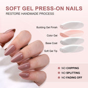 Hazel — Brown Press On Nails